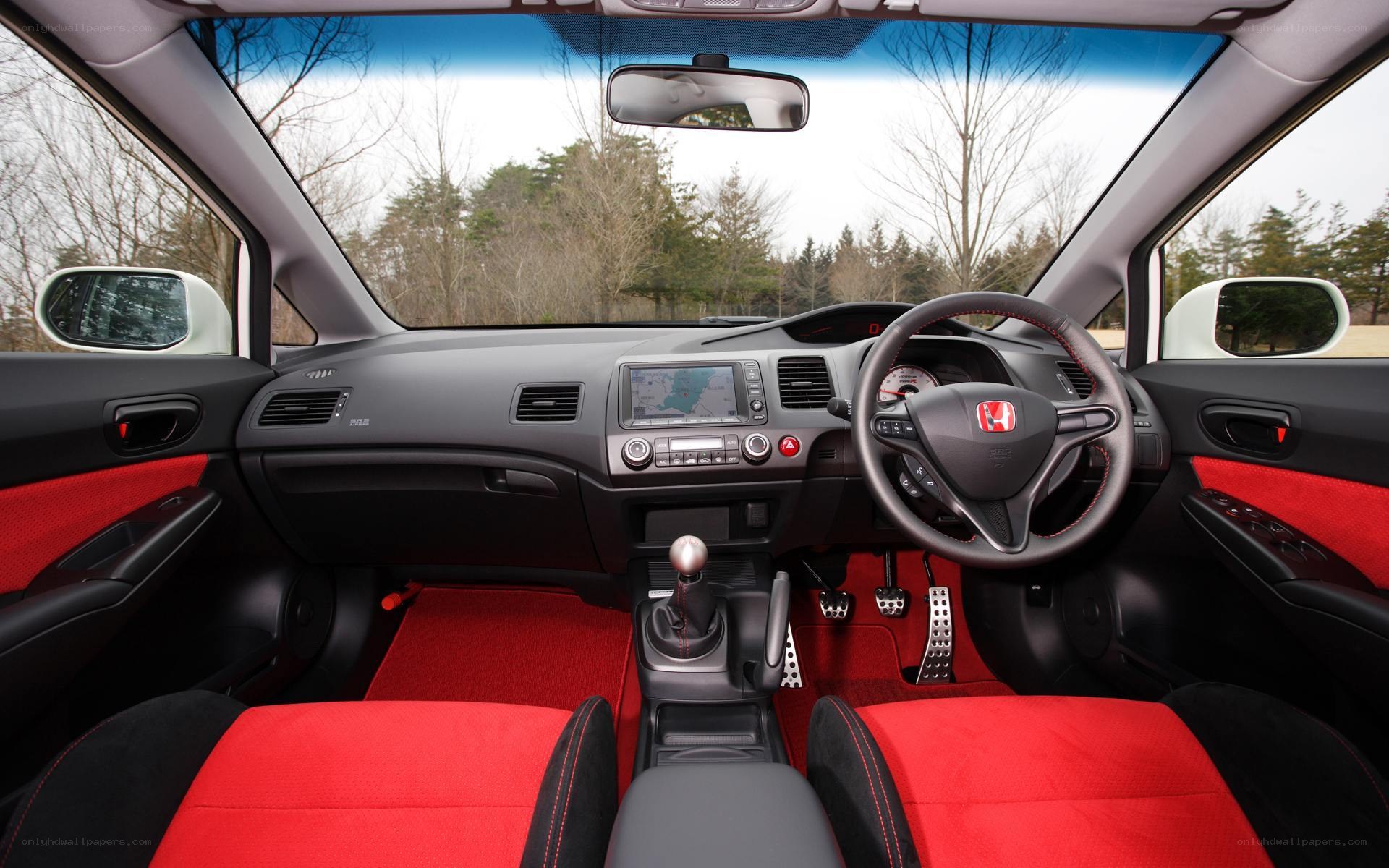 red and black car interior
