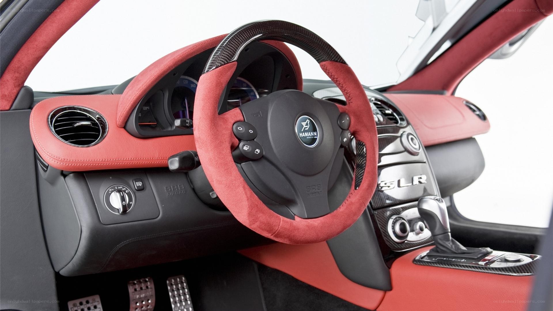 red and black car interior