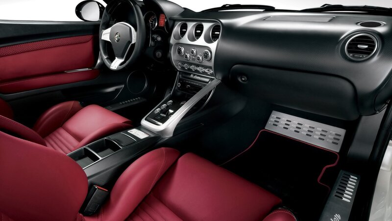red and black car interior