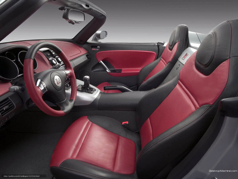 Red and Black Car Interior — Modern, Photograph