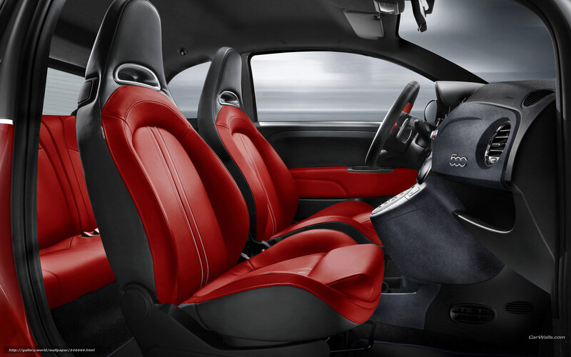Red and Black Car Seats — Modern, Photograph