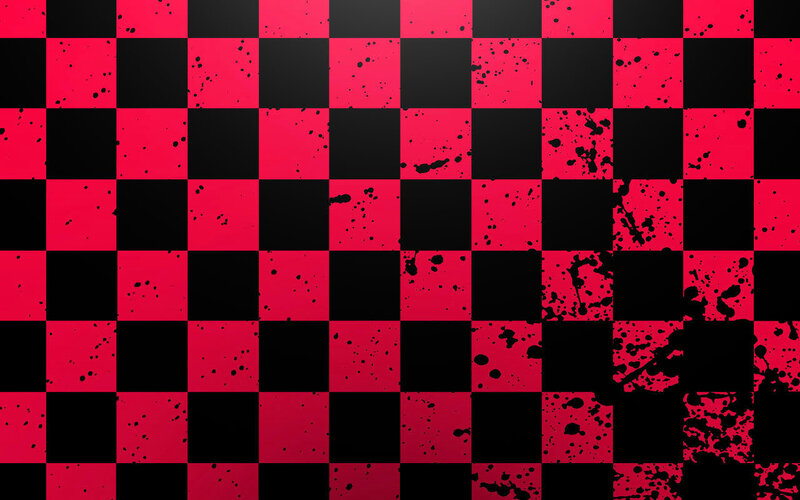 red and black checkered pattern