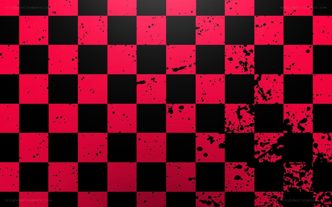 red and black checkered pattern