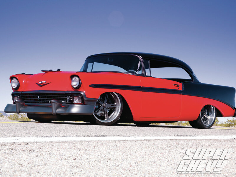 Red and Black Classic Car — Dramatic