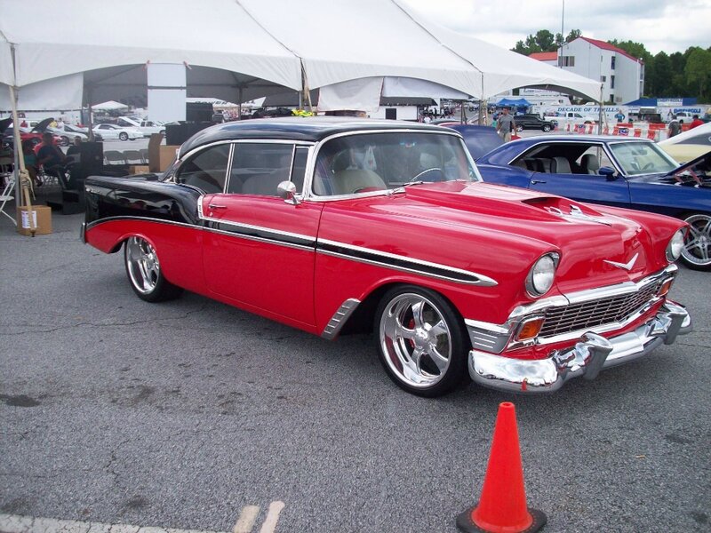 Red and Black Classic Car — Outdoor