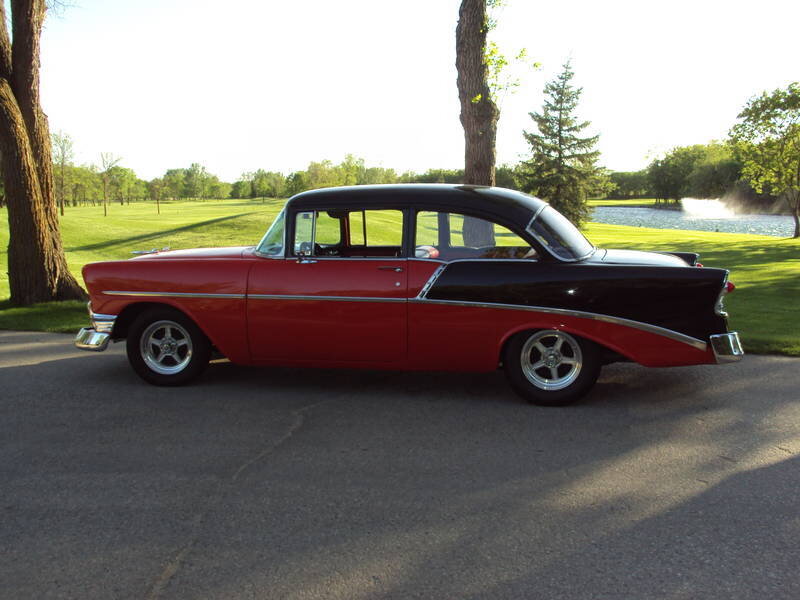 Red and Black Classic Car — Serene