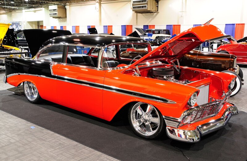 Red and Black Classic Car — Showcase