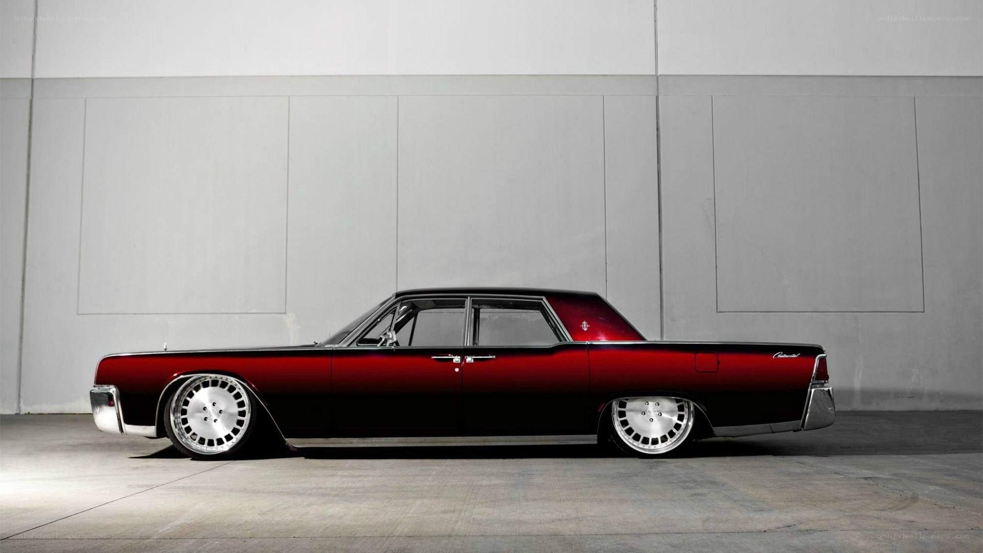 red and black classic car