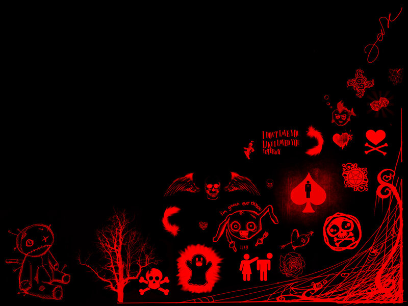 Red and Black Collage