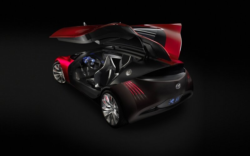 Red and Black Concept Car — Dramatic, 3d Render