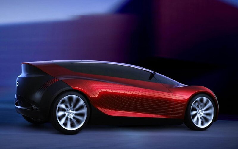 Red and Black Concept Car — Futuristic