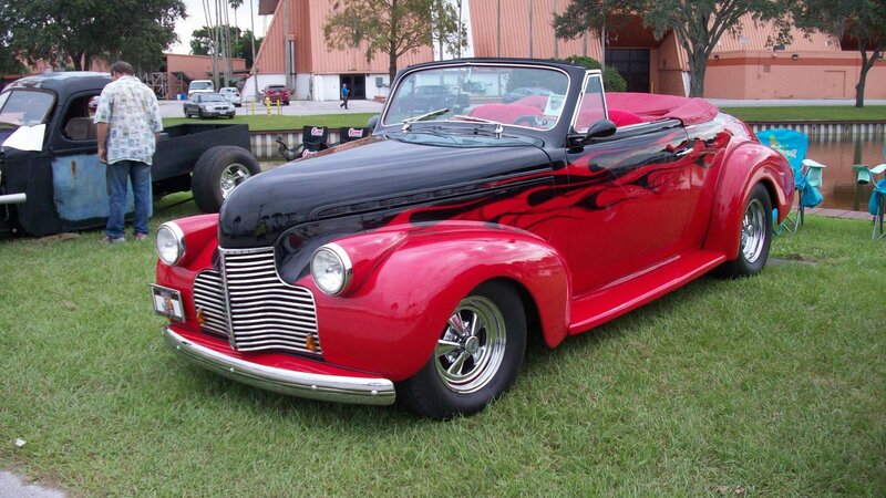 Red and Black Convertible Car — Outdoor