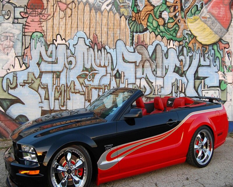 Red and Black Convertible