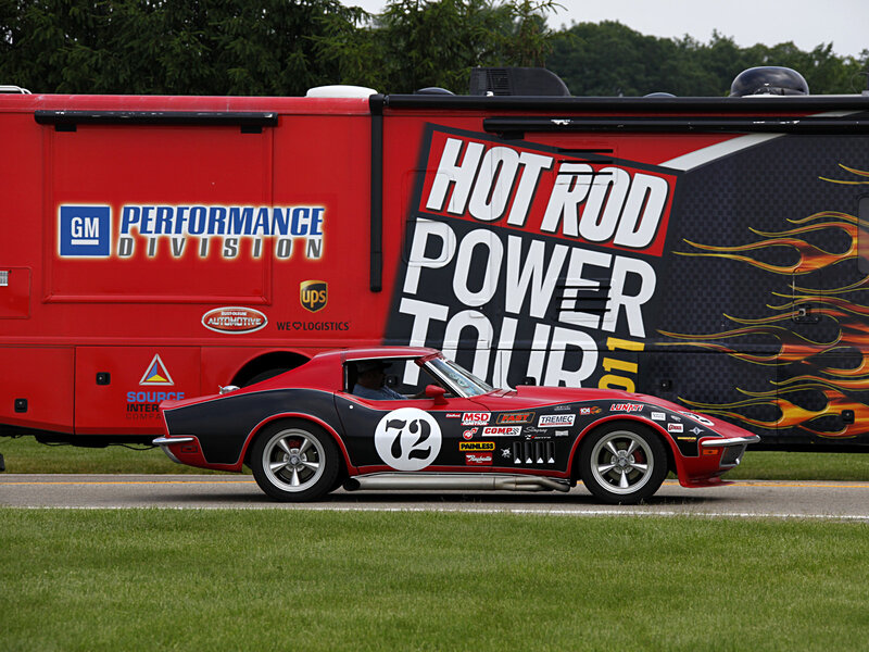 Red and Black Corvette