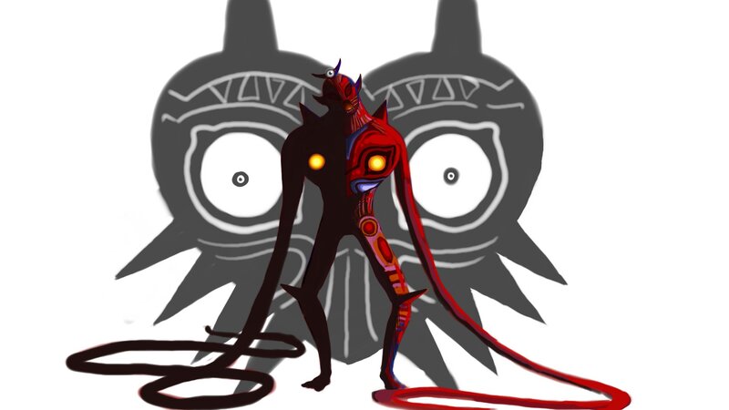 Red and Black Creature