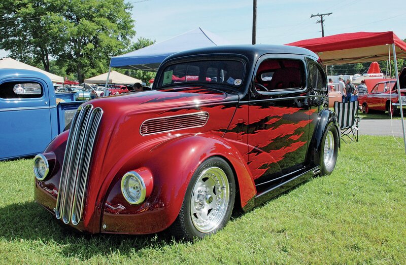 Red and Black Custom Car — Outdoor