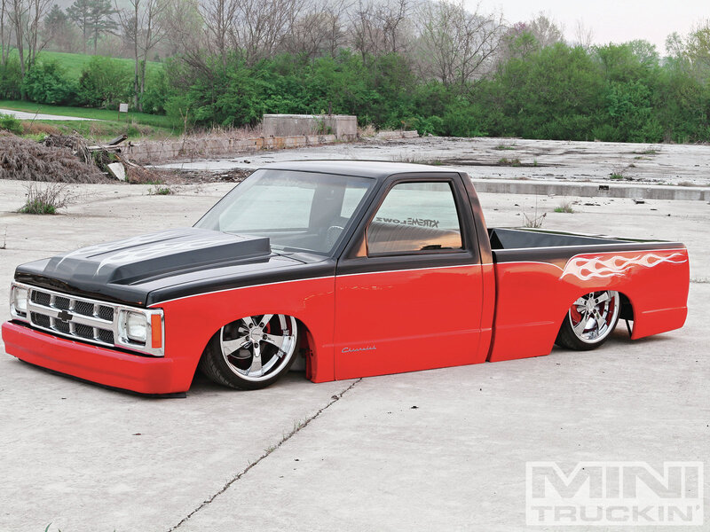 Red and Black Custom Truck