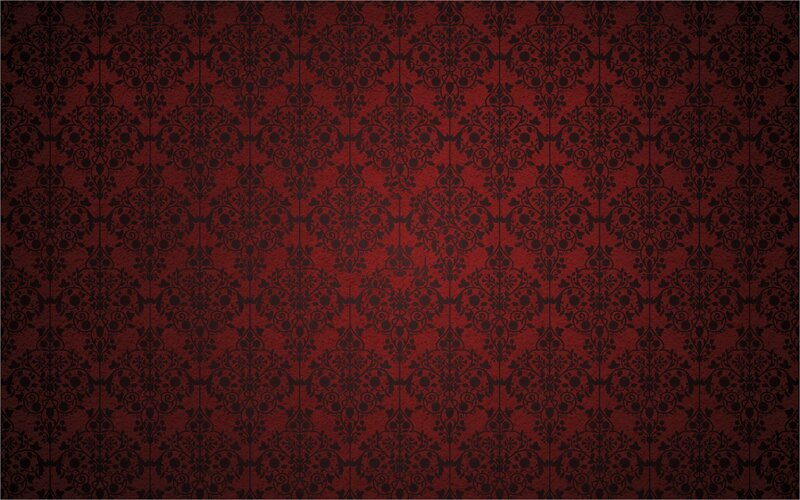red and black damask pattern