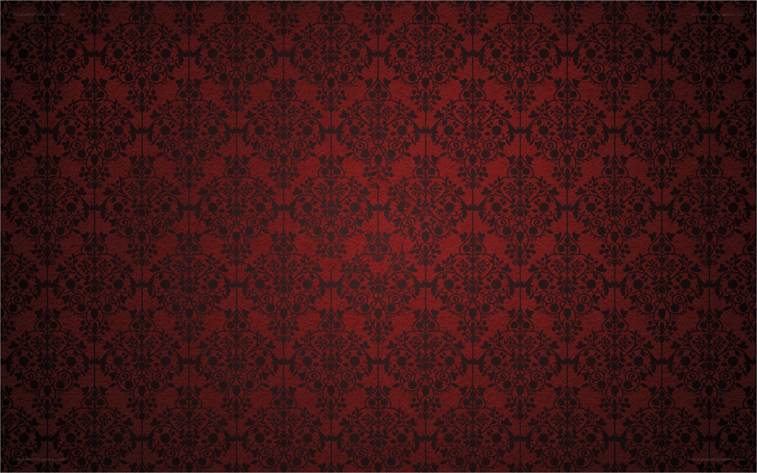 red and black damask pattern