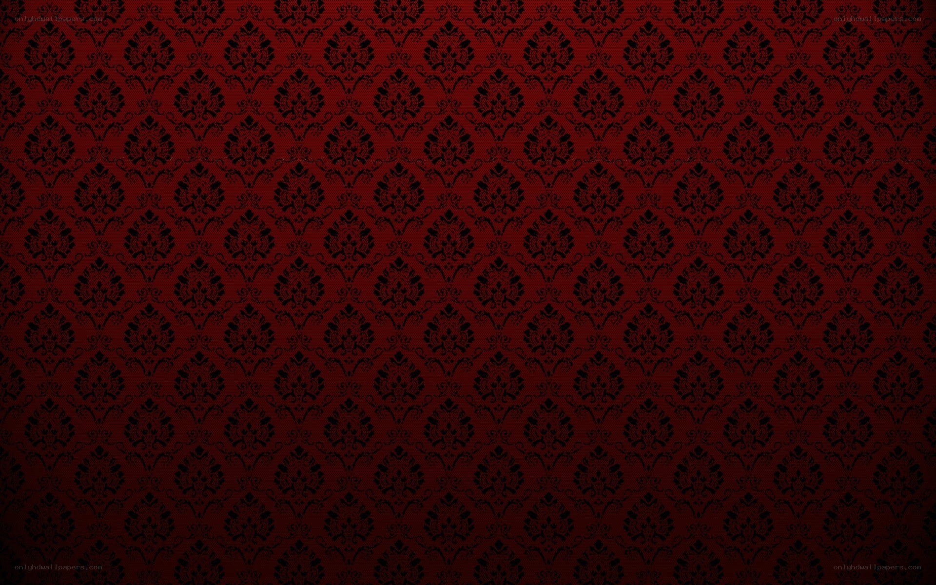 red and black damask pattern