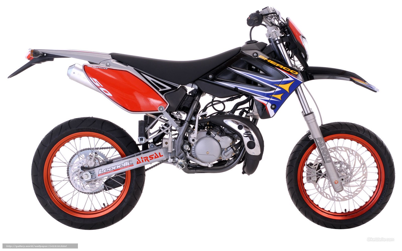 red and black dirt bike