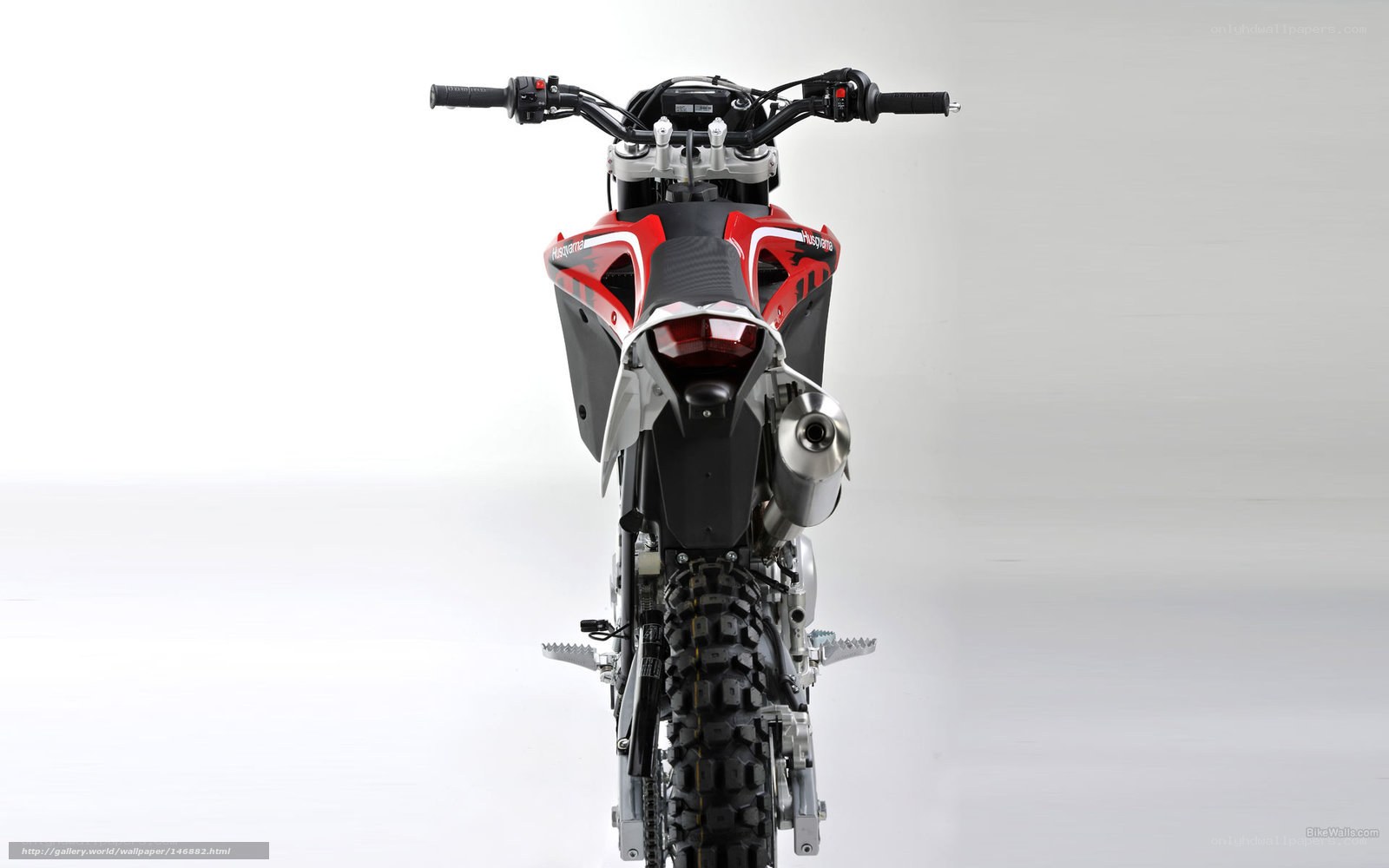 red and black dirt bike