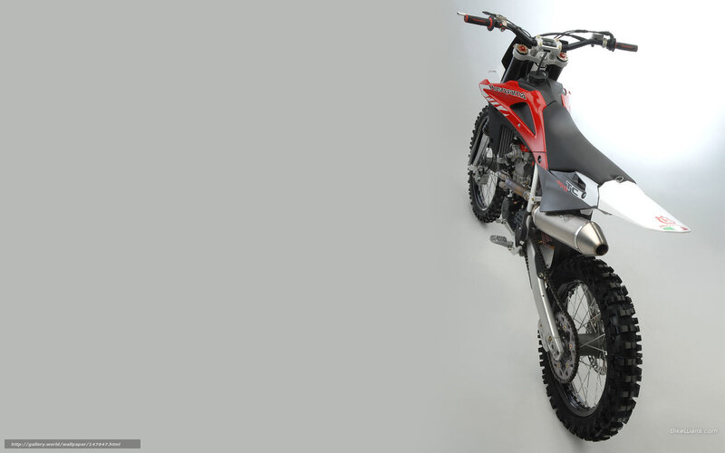Red and Black Dirt Bike — Gray