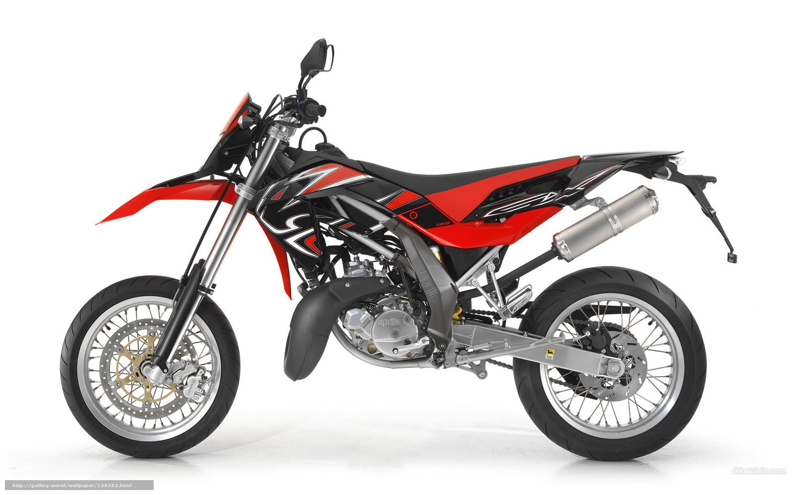 red and black dirt bike