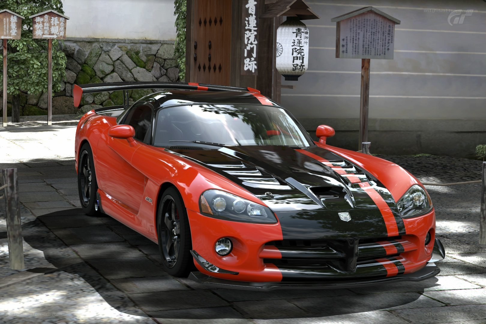 Red and black Dodge Viper