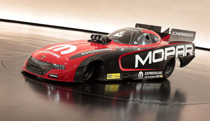 Red and Black Drag Car — Dramatic