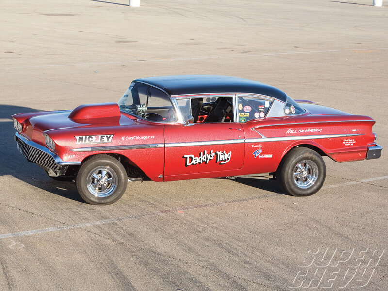 Red and Black Drag Car — Static