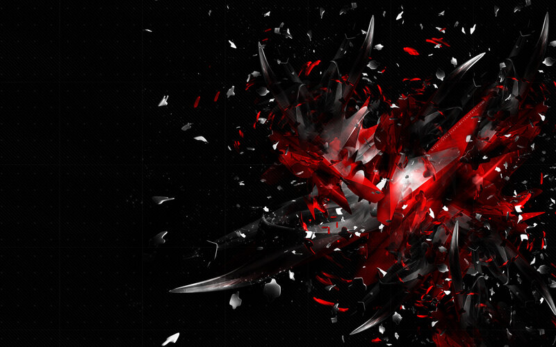 Red and Black Explosion — Dramatic
