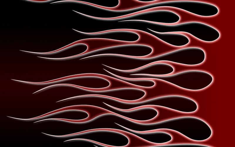 red and black flame design