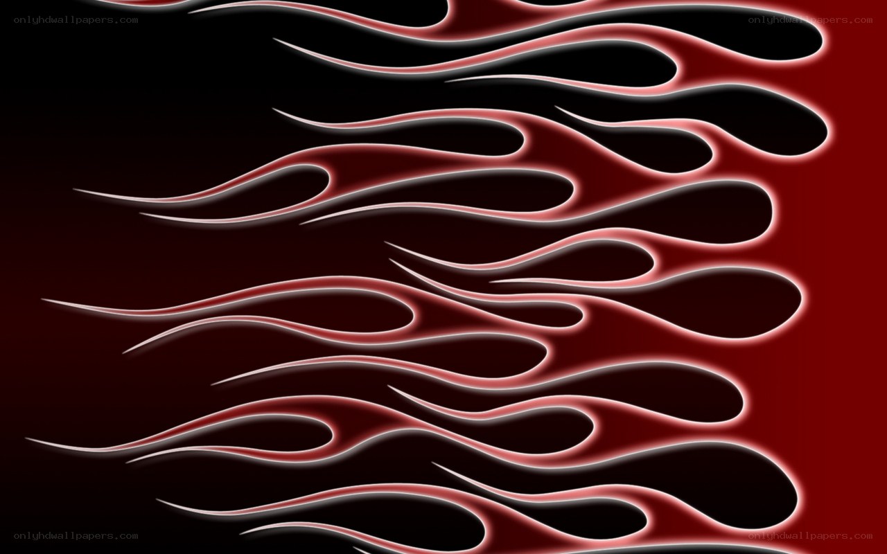 red and black flame design