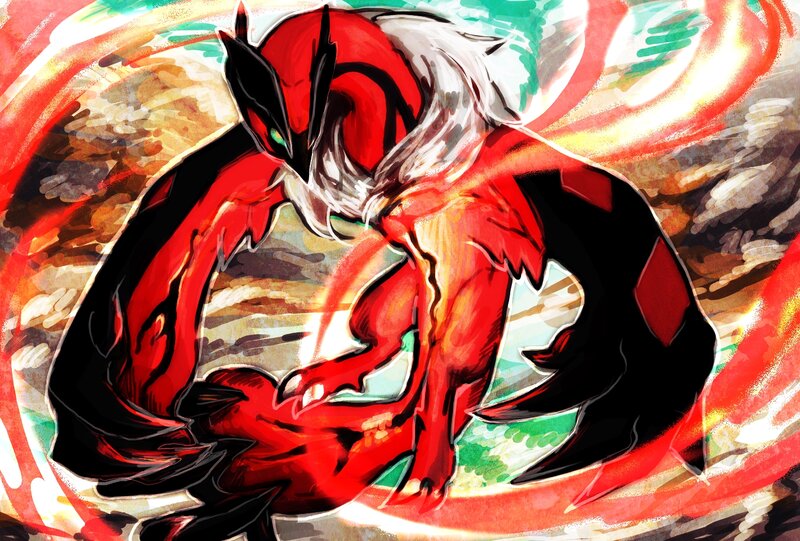 Red and Black Fox-like Creature