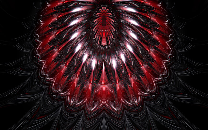 Red and black fractal design