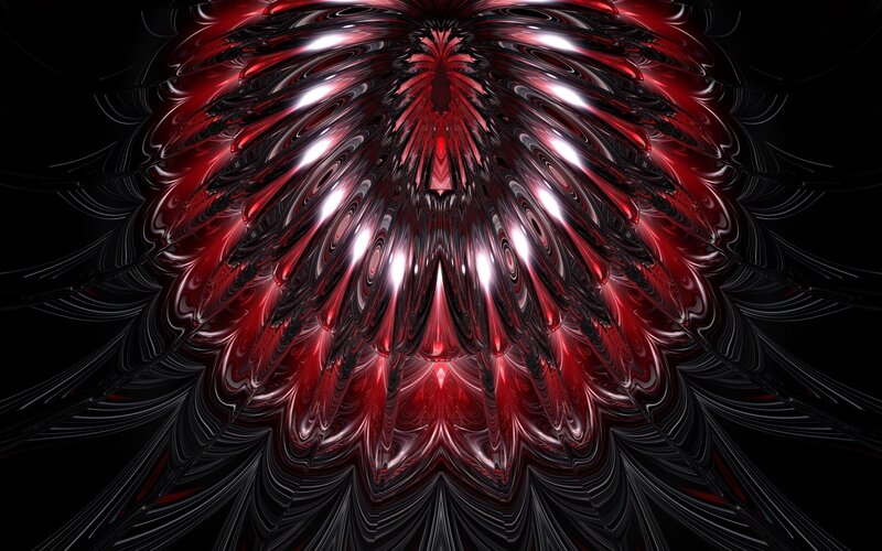 Red and black fractal design
