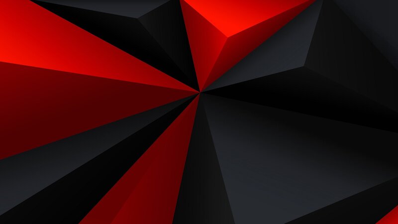 Red and Black Geometric Pattern — Dramatic, Abstract