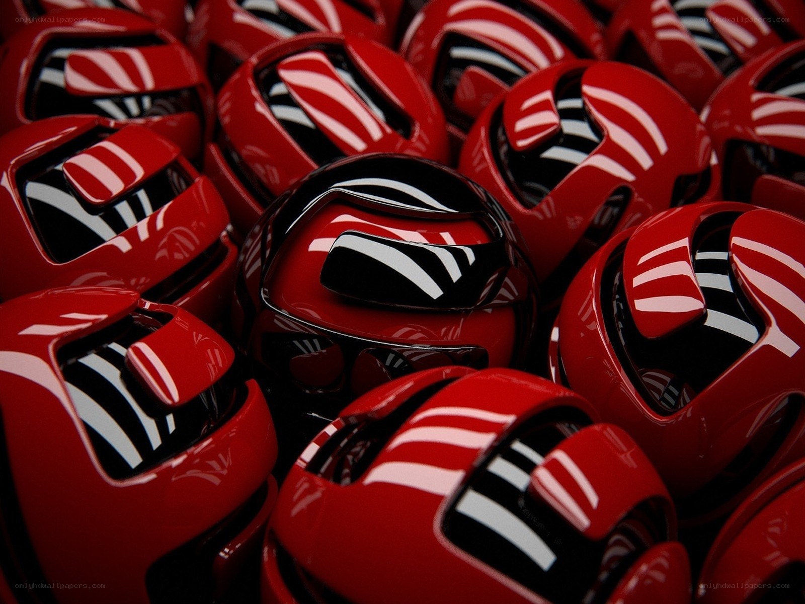 red and black helmet cluster
