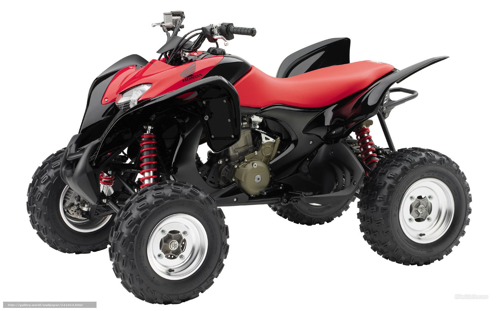 Red and black Honda ATV