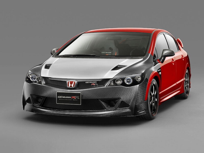 Red and black Honda Civic Mugen RR