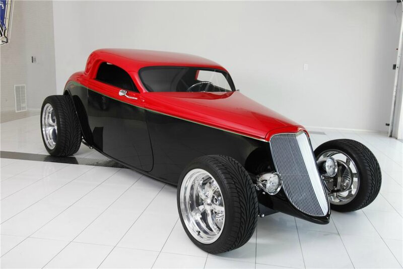 Red and Black Hot Rod — Clean