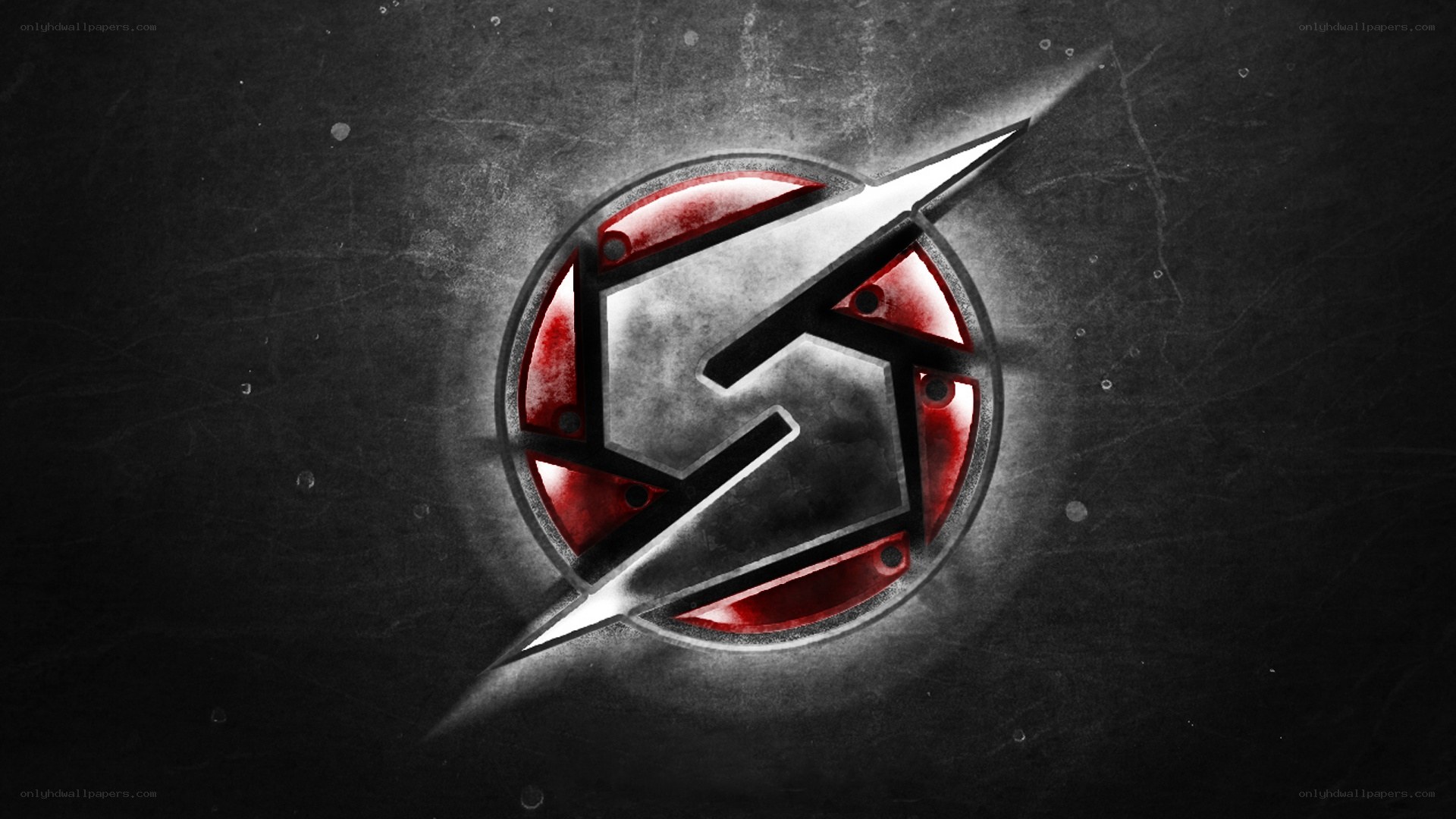 red and black logo design