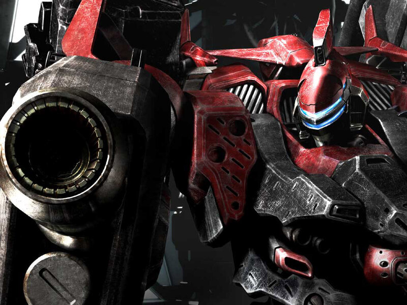 Red and Black Mech — Dramatic, 3d Render