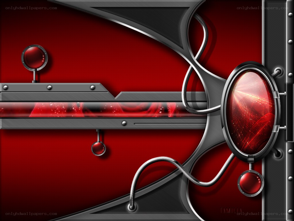 red and black mechanical design