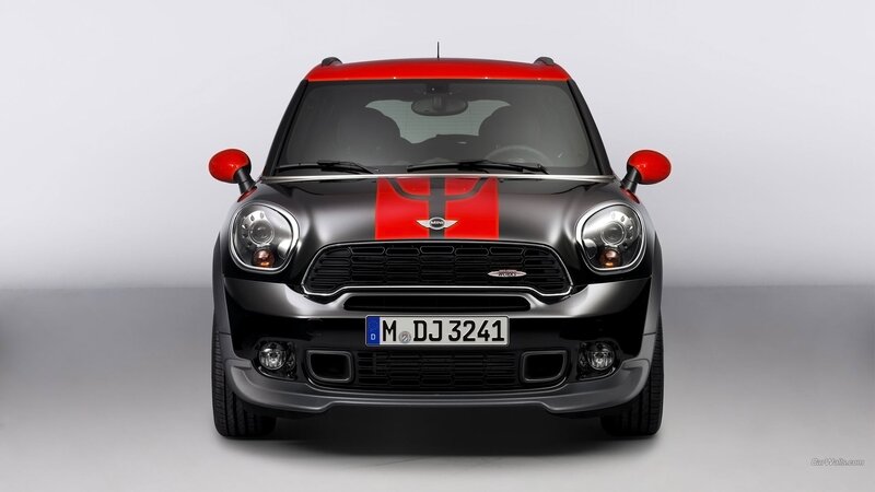 Red and Black Mini Cooper