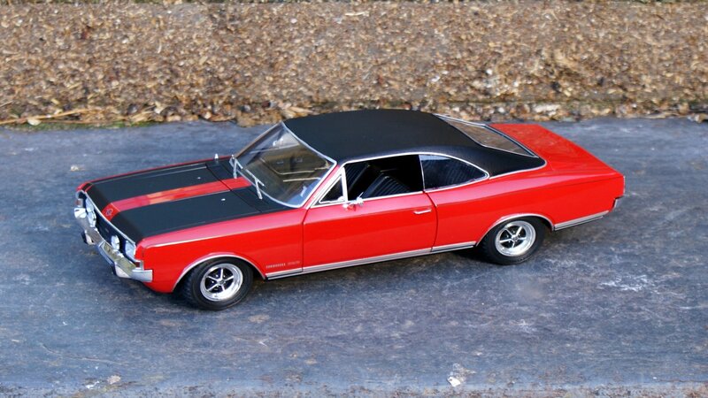 Red and Black Model Car