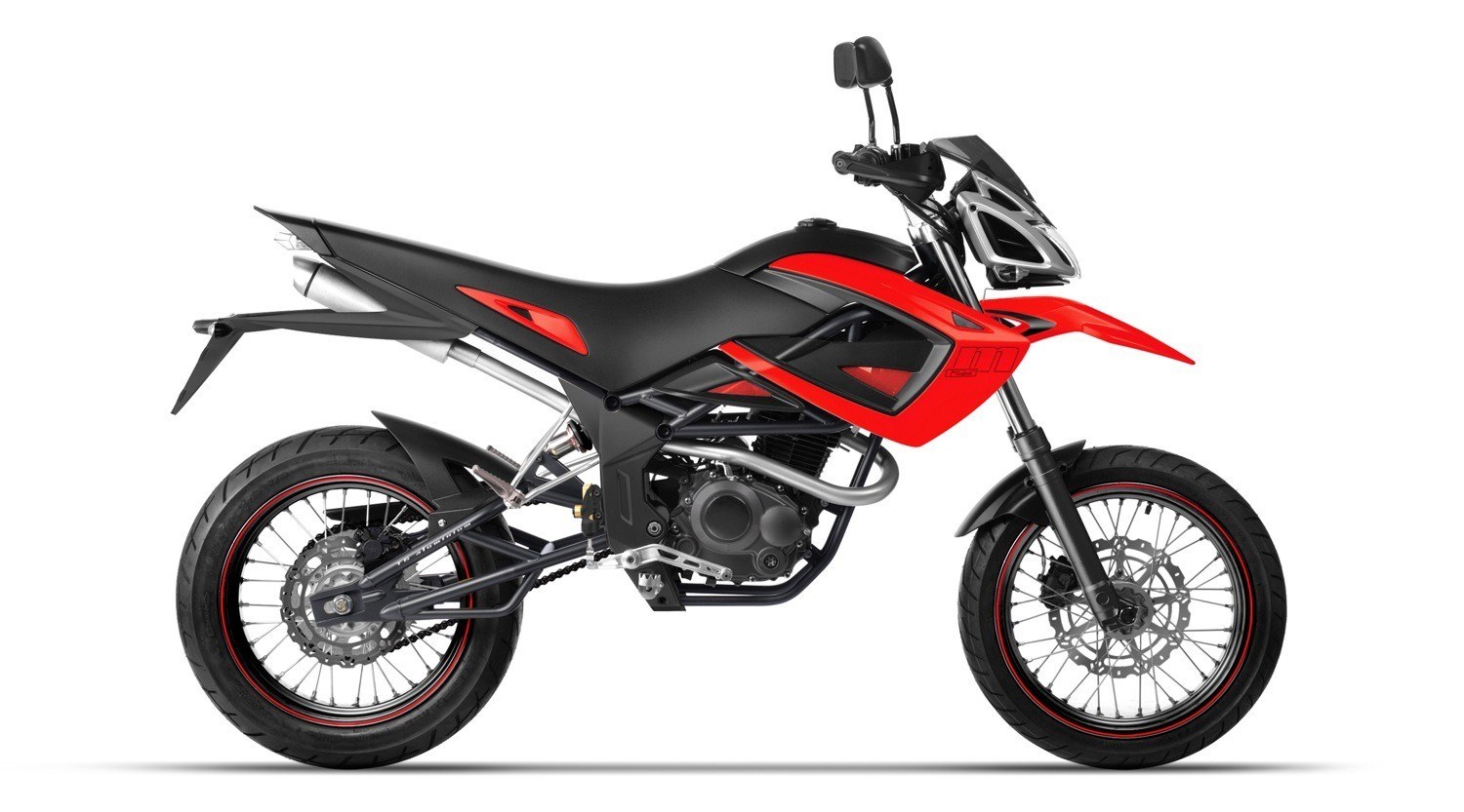 red and black motorcycle