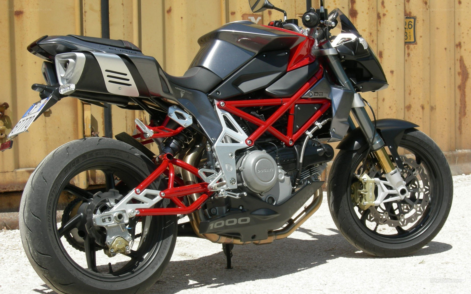 red and black motorcycle