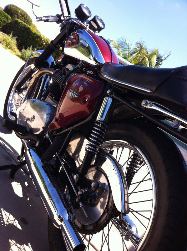 Red and Black Motorcycle — Bright